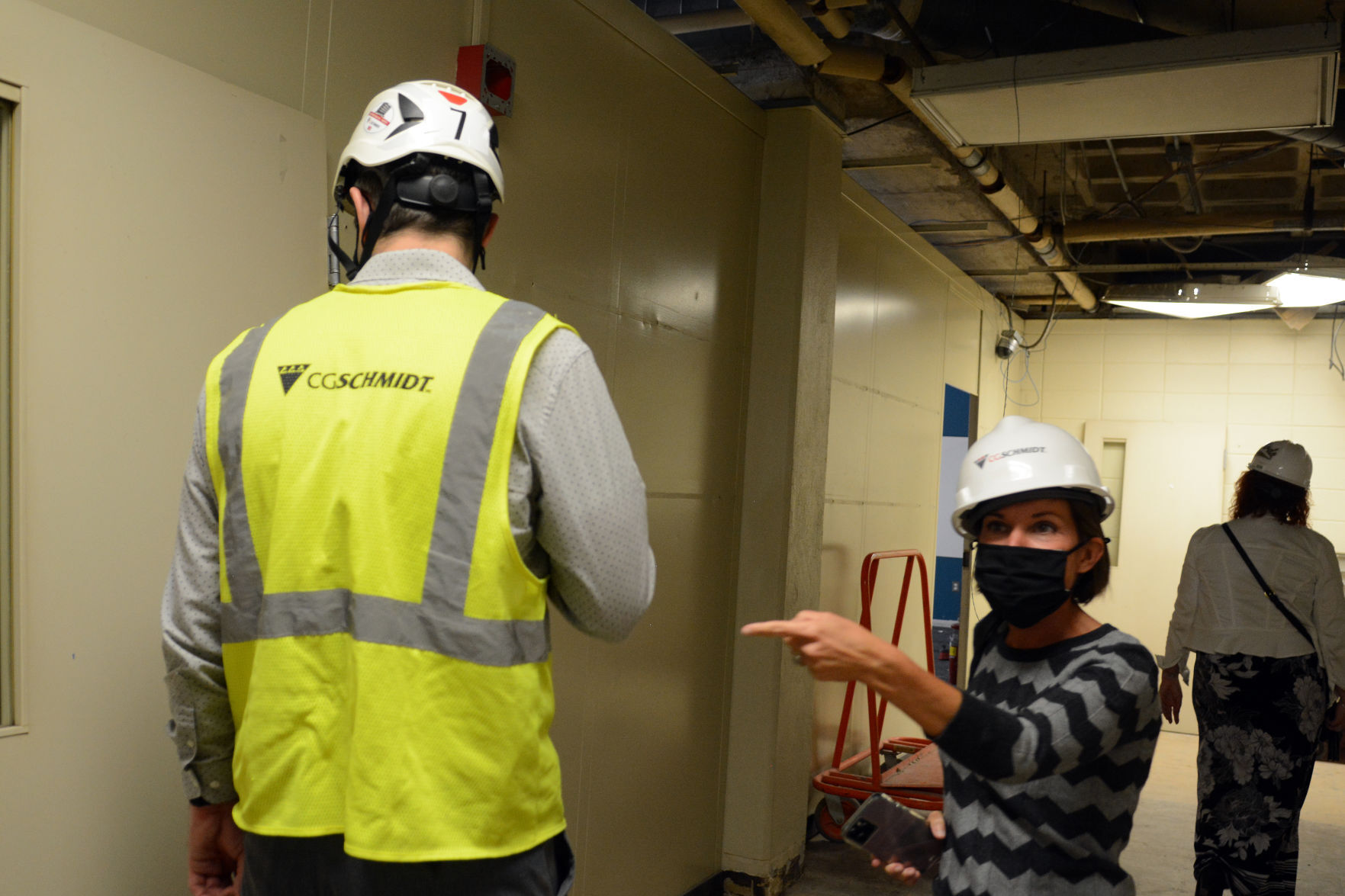 Baraboo school construction tour May 3, 2021